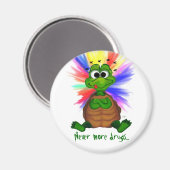 Nooit meer drugs... magneet (Voorkant / Achterkant)