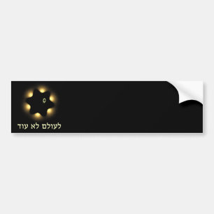 Nooit meer fractale ster van David Bumpersticker
