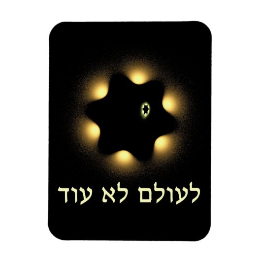 Nooit meer fractale ster van David Magneet (Verticaal)