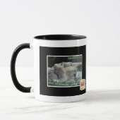 Nooit meer in een kooi leven mok (Links)