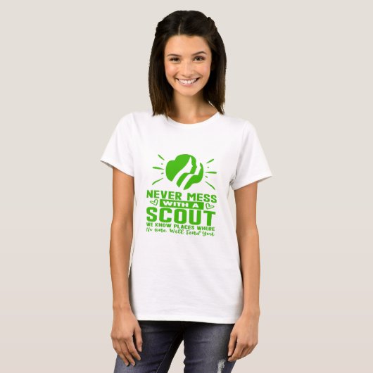 Nooit meer met een scout t-shirt (Voorkant volledig)