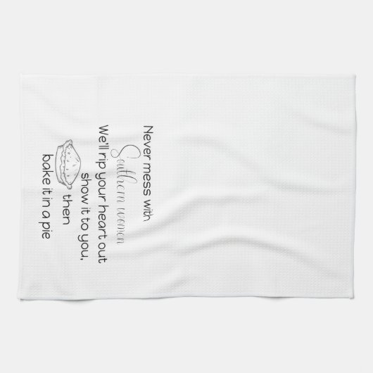 Nooit meer met Southern Women Lavender Custom Kit Theedoek (Horizontaal)