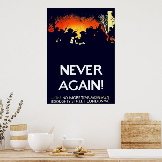 Nooit meer! -Poster Poster (Keuken)
