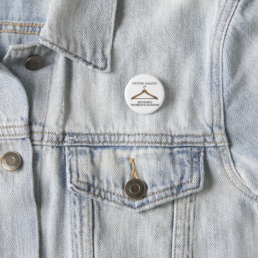 Nooit meer (Pro-Choice Button) Ronde Button 3,2 Cm (In situ)