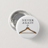 Nooit meer ronde button 3,2 cm (Voorkant /achterkant)