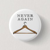 Nooit meer ronde button 3,2 cm (Voorkant)