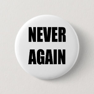 Nooit meer ronde button 5,7 cm