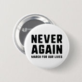 Nooit meer ronde button 5,7 cm (Voorkant /achterkant)