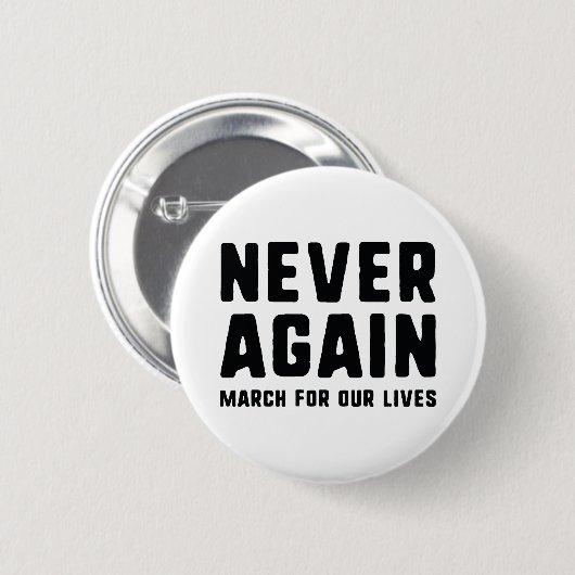 Nooit meer ronde button 5,7 cm (Voorkant /achterkant)