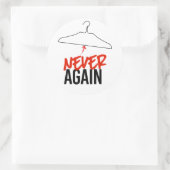 NOOIT MEER Wire Hangers Pro Keuze Ronde Sticker (Tas)