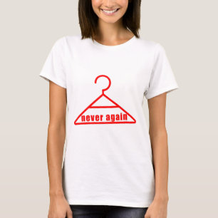 Nooit meer woede abortus t-shirt