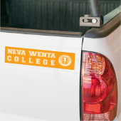 "Nooit naar de universiteit gegaan" Bumpersticker (Op Truck)