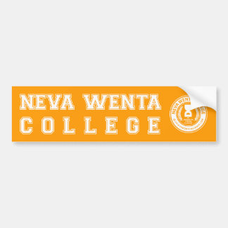 "Nooit naar de universiteit geweest" Bumpersticker
