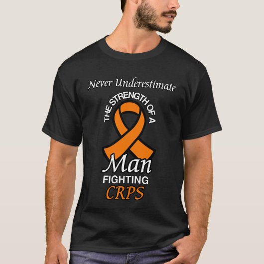 Nooit onderschatten/lint/Man...CRPS T-shirt (Voorkant)
