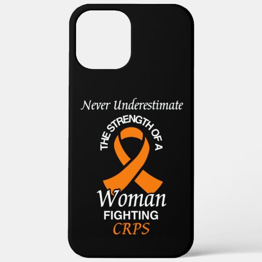 Nooit onderschatten/lint/vrouw...CRPS Case-Mate iPhone Case (Achterkant)