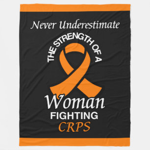 Nooit onderschatten/Lint/Vrouw...CRPS Vliegtuigban Fleece Deken