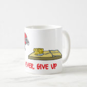 Nooit ooit opgeven koffiemok (Voorkant rechts)