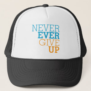 Nooit ooit opgeven trucker pet