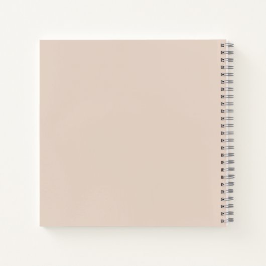Nooit opgeven - Blush Pink en Sinaasappel Motivati Notitieboek (Achterkant)