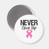 Nooit opgeven (borstkanker) magneet (Voorkant / Achterkant)