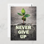 Nooit Opgeven Briefkaart (Voorkant / Achterkant)