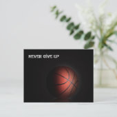 "NOOIT OPGEVEN" BRIEFKAART (Staand voorkant)
