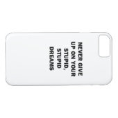 Nooit opgeven Case-Mate iPhone case (Achterkant (Horizontaal))