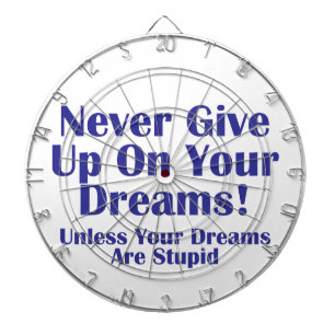 Nooit opgeven dartbord