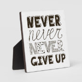 Nooit opgeven fotoplaat (Voorkant)