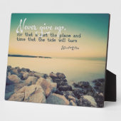 Nooit opgeven fotoplaat (Zijkant)