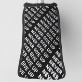 Nooit opgeven golfheadcover (Draai 90)