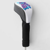 NOOIT OPGEVEN  GOLFHEADCOVER (Schuin)