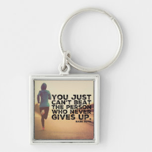 Nooit opgeven - Inspirerend over werken Sleutelhanger