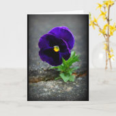 Nooit opgeven! kaart (Gele Bloem)