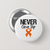 Nooit opgeven (nierkanker) ronde button 5,7 cm (Voorkant /achterkant)