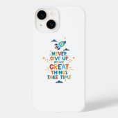 Nooit opgeven omdat het tijd kost Case-Mate iPhone case (Achterkant)