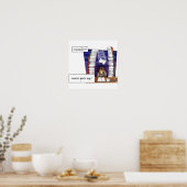 Nooit opgeven poster (Keuken)