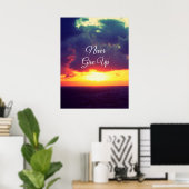Nooit opgeven poster (Thuiskantoor)