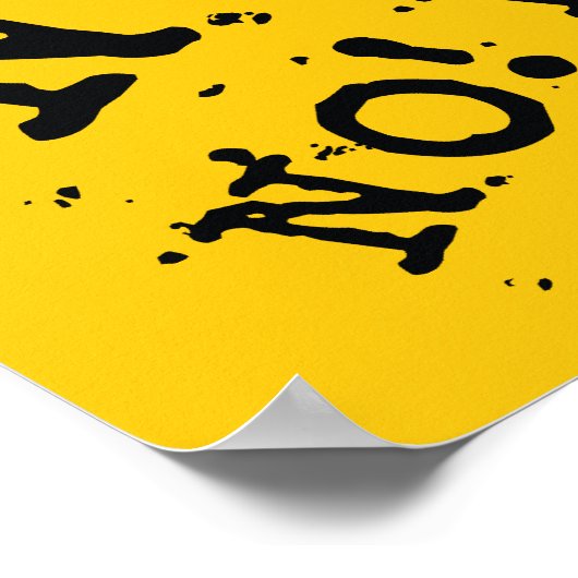 Nooit opgeven poster (Hoek)