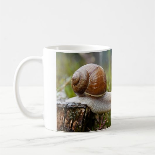 NOOIT OPGEVEN - slakkeneditie Koffiemok (Links)