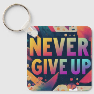 Nooit opgeven sleutelhanger