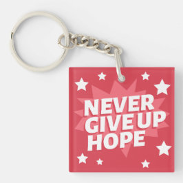 Nooit opgeven sleutelhanger