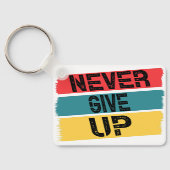 Nooit opgeven, sleutelhanger (Achterkant)