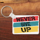 Nooit opgeven, sleutelhanger (Achterkant)