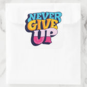 Nooit Opgeven Sticker (Tas)