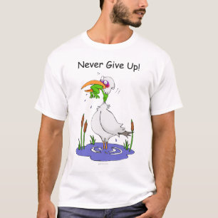 Nooit opgeven t-shirt