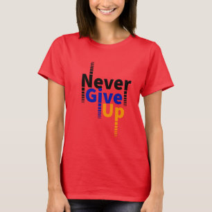 nooit opgeven t-shirt
