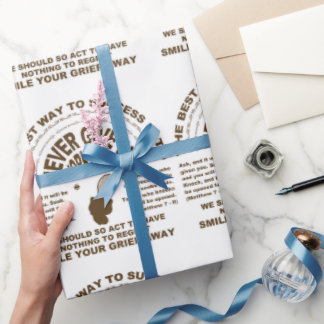 Nooit opgeven (tennis) cadeaupapier