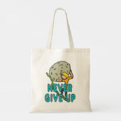 Nooit opgeven tote bag (Achterkant)