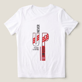 nooit opgeven Tri-Blend shirt